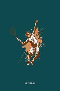 Tennis Sports Art Graphic Notebook