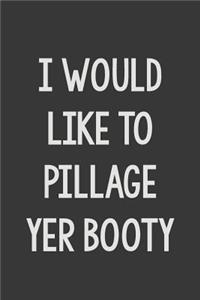 I Would Like to Pillage Yer Booty