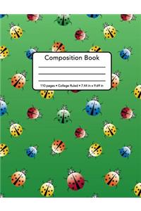 Composition Book - 110 Pages - College Ruled - 7.44 in x 9.69 in
