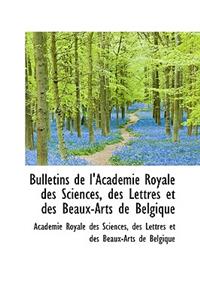 Bulletins de L'Acad Mie Royale Des Sciences, Des Lettres Et Des Beaux-Arts de Belgique