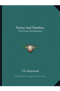 Names And Numbers