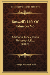 Boswell's Life Of Johnson V6