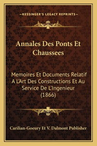 Annales Des Ponts Et Chaussees