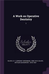 A Work on Operative Dentistry