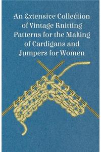 Extensive Collection of Vintage Knitting Patterns for the Making of Cardigans and Jumpers for Women