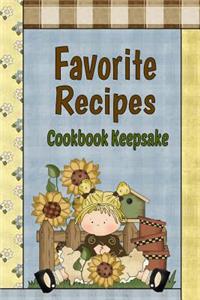 Favorite Recipes Cookbook Keepsake