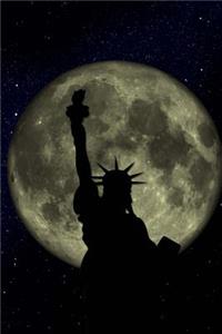 The Statue of Liberty and a Full Moon Journal