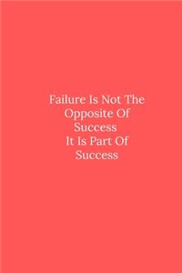 Failure Is Not The Opposite Of Success It Is Part Of Success