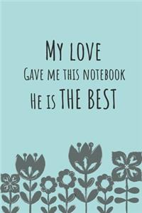 My love gave me this notebook