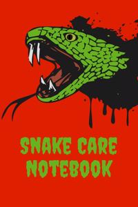 Snake Care Notebook
