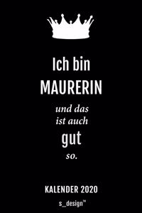 Kalender 2020 für Maurer / Maurerin