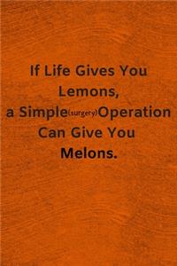 If Life Gives You Lemons, A Simple Operation Can Give You Melons