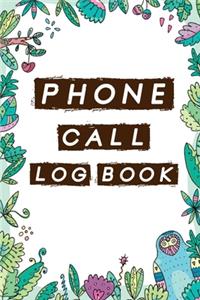 Phone Call Log Book