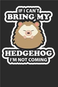 If I Can't Bring My Hedgehog I'm Not Coming