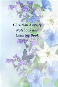 Christian Anxiety Notebook and Coloring Book