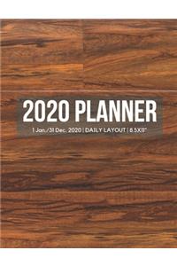 2020 Wood Daily Planner