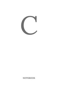 Buchstabe C Notizbuch