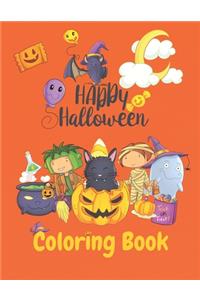 Happy Halloween Coloring Book