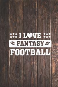 I Heart Love Fantasy Football - FFL League Journal