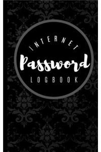 Internet Password Logbook: Password Keeper Username Protection and Log Book Organizer with Alphabet Tabs - Modern Journal with Calligraphy Hand Lettering Design for Email Addr