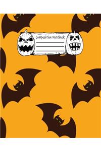 Abstract Halloween Pattern Volume 13 Wide Ruled Journal