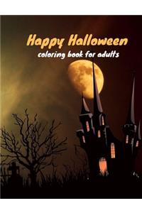 Happy Halloween Coloring Book For Adults