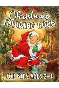 Christmas Coloring Book for Kids Ages 2-4