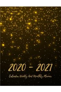 2020-2021 Calendar Weekly And Monthly Planner