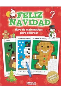 Feliz Navidad - Libro de Matemáticas Para Colorear