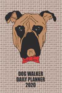 Dog Walker Daily Planner 2020