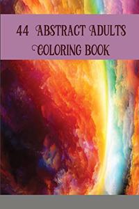 44 Abstract Adults Coloring book