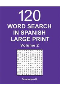 Word Search in Spanish Large Print - Volume 2