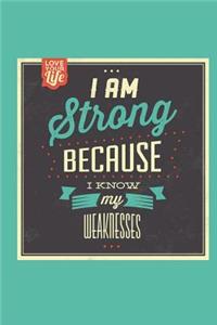 I Am Strong Because I Know My Weaknesses