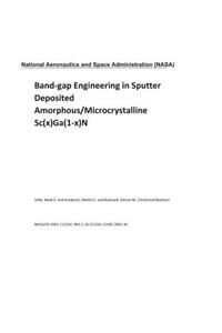 Band-Gap Engineering in Sputter Deposited Amorphous/Microcrystalline Sc(x)Ga(1-X)N
