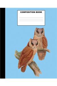 Owl Composition Book