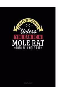 Always Be Yourself Unless You Can Be a Mole Rat Then Be a Mole Rat