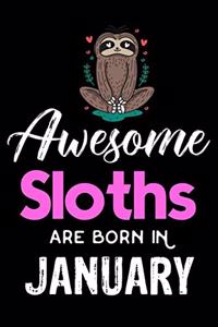 Awesome Sloths Are Born in January