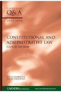 Constitutional & Administrative Law Q&A 2003-2004