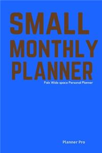 Falx Small Monthly Planner