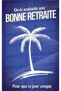 Bonne retraite (bleu) - Carte livre d'or