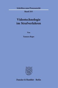 Videotechnologie Im Strafverfahren