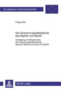 Die Zurechnungstatbestaende Des Wphg Und Wpueg