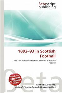1892-93 in Scottish Football