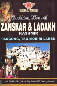 Treeking Map of Zanskar and Ladakh