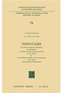 Inventaire Des Pièces d'Archives Françaises Se Rapportant À l'Abbaye de Port-Royal Des Champs Et Son Cercle Et À La Résistance Contre La Bulle Unigenitus Et À l'Appel