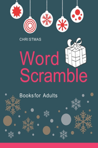 Christmas Word Scramble Books for Adults