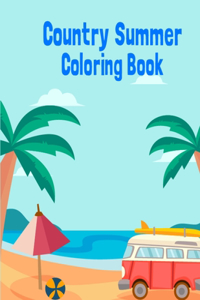 Country Summer Coloring Book