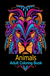 Animals Adult Coloring Book