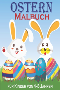 Ostern Malbuch für Kinder von 4 - 8 Jahren