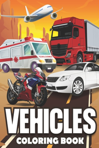 Vehicles Coloring Book